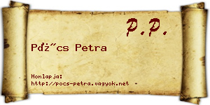 Pócs Petra névjegykártya